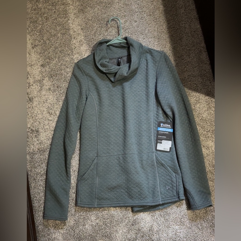 KUHL HUNTER GREEN SWEATER NWT